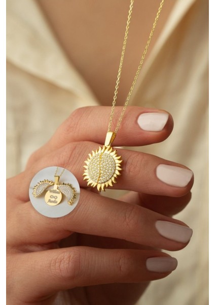 925 Ayar Gümüş Açılan Güneş Kolye fiyatları