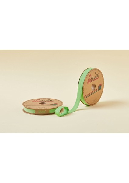 Biye Katlı D09 Yeşil 2 cm 25 Metre %65 %35 Polyester