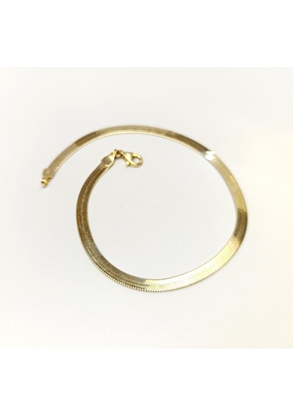 3.7mm Ezme Balık Sırtı Italyan Bileklik Künye 14 Ayar Altın Hd Videolu fiyatları