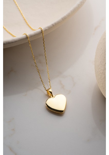 925 Ayar Gümüş Kalp Resimlik Kolye indirimleri