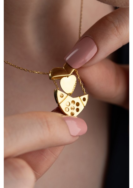 925 Ayar Gümüş Isim Yazılabilen Kalp Kolye