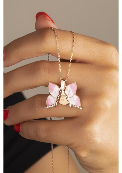 925 Ayar Kelebek Açılabilen Isimli Gümüş Kolye fiyatları