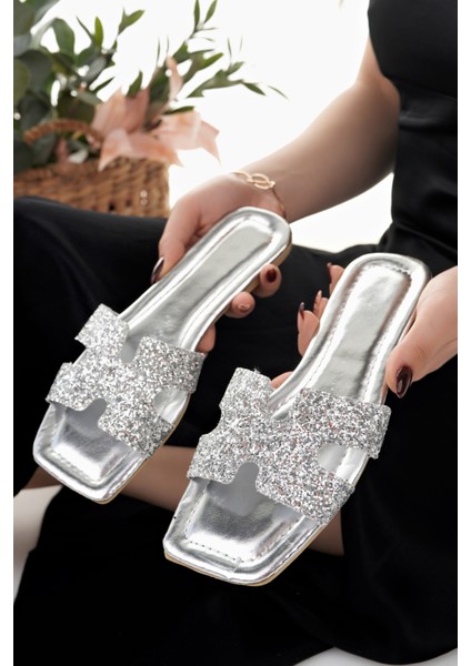 Kadın Terlik Şık Dışarı Plaj Yazlık Günlük Ev Terliği