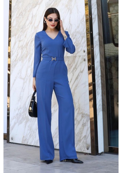 Nursel Ergin Özel Tasarım Tulum 6050-İNDIGO