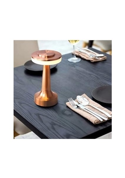 Geldi Taşınabilir Şarjlı Masa Lambası Dimmerli Dekoratif Dokunmatik Sunum Lambası 3 Işık fiyatları