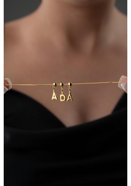 925 Ayar Gümüş Kişiye Özel Taşlı Isim Kolye modelleri