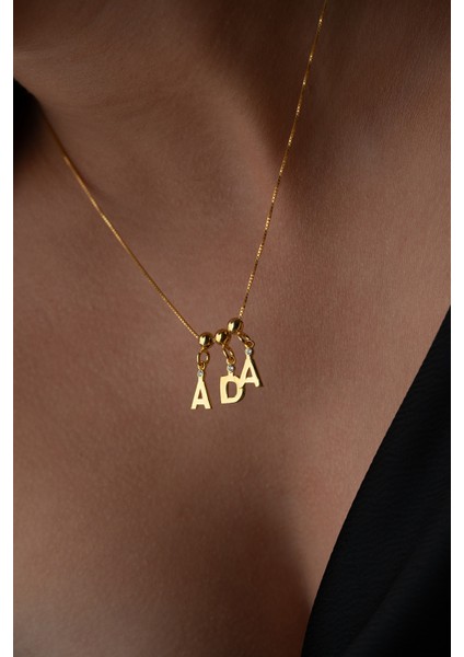 925 Ayar Gümüş Kişiye Özel Taşlı Isim Kolye indirimleri