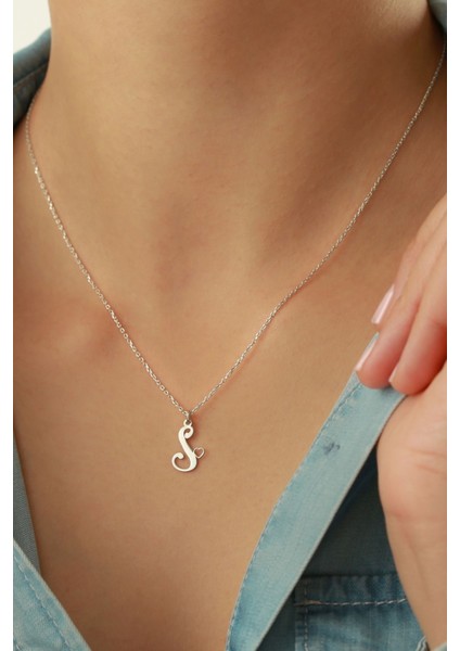 925 Ayar Gümüş Kalpli Harf Kolye fiyatları