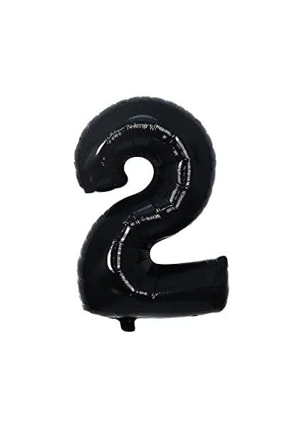 Balon Siyah 2 Rakamı 34 Inç 80 cm fiyatları