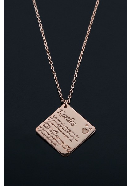 925 Ayar Gümüş Kardeş Kolyesi