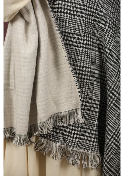 Çift Taraflı Ekose Kışlık Omuz Şalı fiyatları