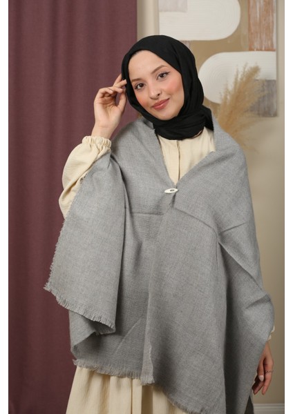 Çift Taraflı Düz Renk Kışlık Omuz Şalı fırsatları
