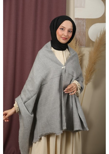 Çift Taraflı Düz Renk Kışlık Omuz Şalı indirimleri
