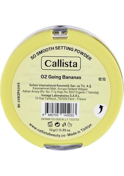 Callista So Smooth Setting Powder Makyaj Sabitleyici Nude Pudra 02 Going Bananas modelleri
