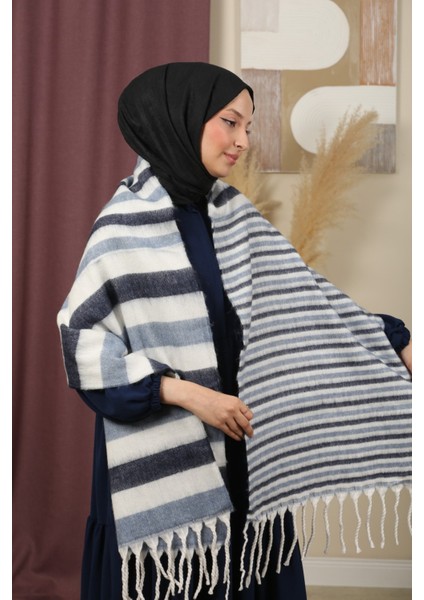 Çift Taraflı Kışlık Omuz Şalı