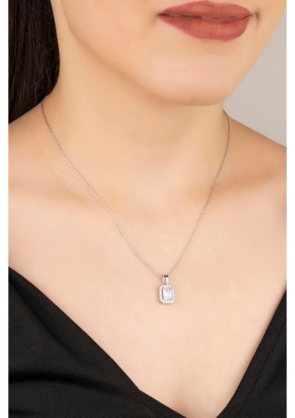 925 Ayar Gümüş Baget Kolye