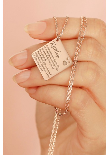 925 Ayar Gümüş Kardeş Kolyesi fiyatları