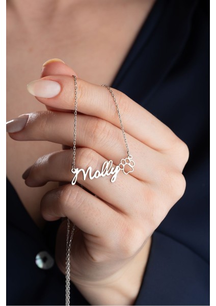 925 Ayar Gümüş Isimli Pati Kolye fiyatları