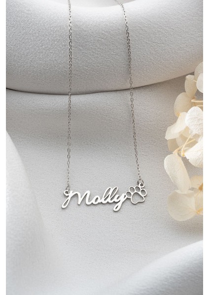 925 Ayar Gümüş Isimli Pati Kolye modelleri