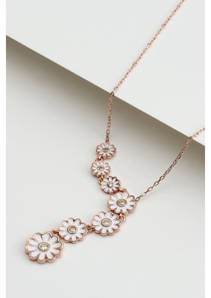 925 Ayar Gümüş Sallantılı Papatya Kolye