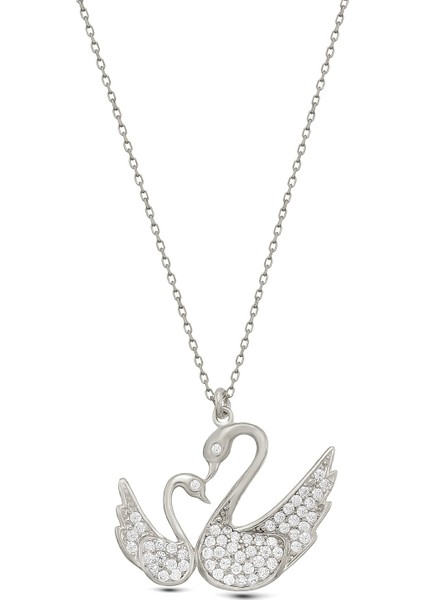 925 Ayar Gümüş Kuğu Kolye fırsatları