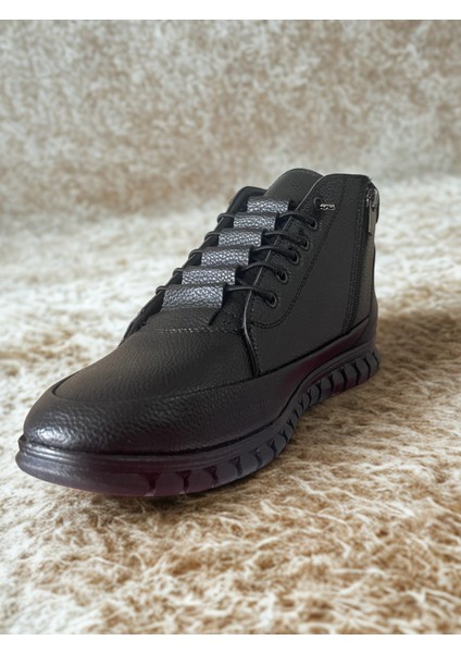 Fermuarlı Ortopedik Kaymaz Taban Bağcık Detaylı Bağcıksız Akıllı Bağcık Sıcak Astar Bot indirimleri