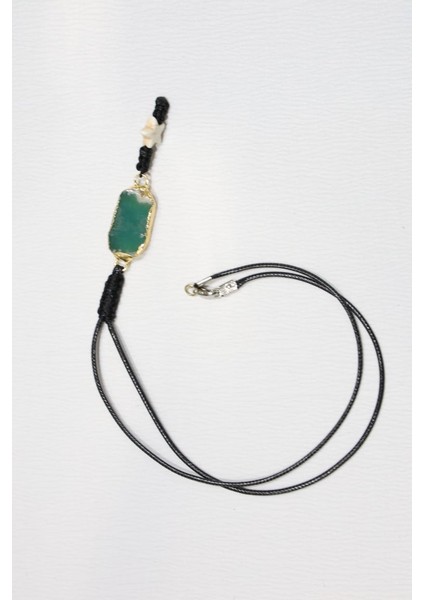 Doğal Akik Taşlı Kolye – El Yapımı Zarif Tasarım fiyatları