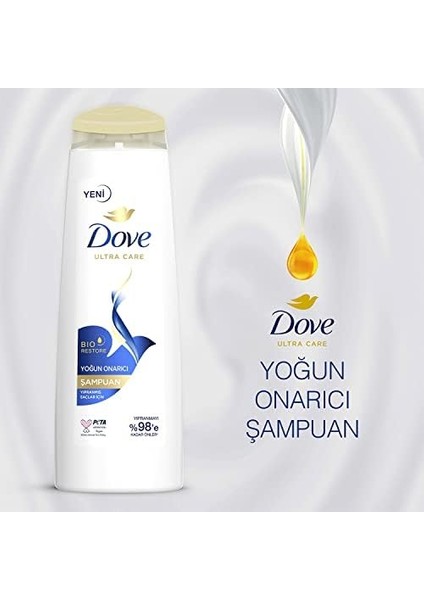 Dove Ultra Care Saç Bakım Şampuanı Yoğun Onarıcı Yıpranmış Saçlar Için 400 ml modelleri