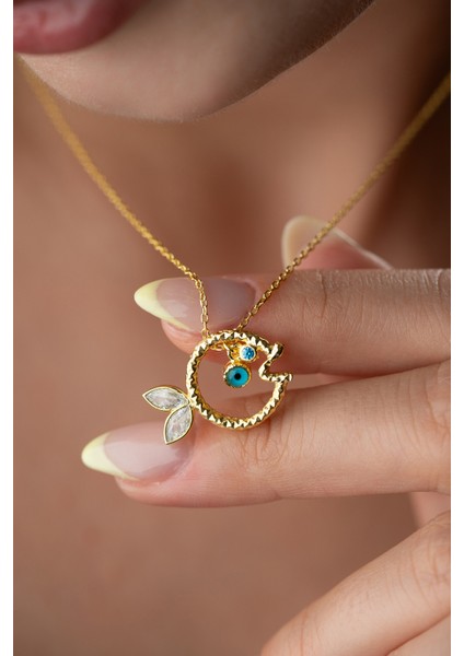 925 Ayar Gümüş Nazarlı Balık Kolye fiyatları