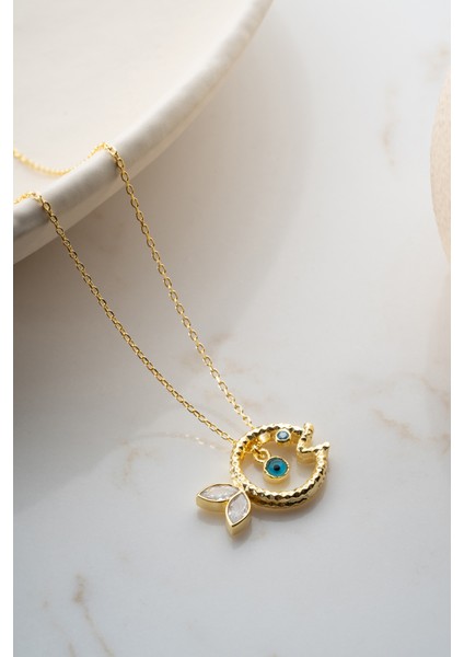 925 Ayar Gümüş Nazarlı Balık Kolye indirimleri