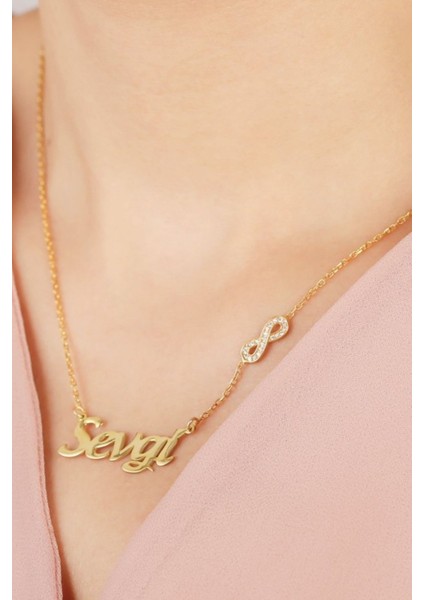 925 Ayar Gümüş Isimli Sonsuz Figürlü Kolye fiyatları