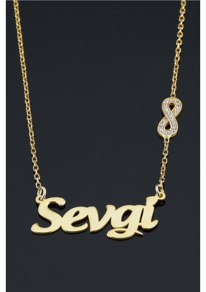 925 Ayar Gümüş Isimli Sonsuz Figürlü Kolye modelleri