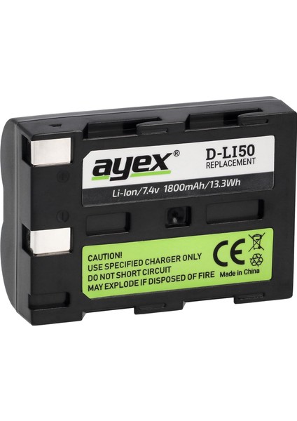 D-LI50, NP-400 Batarya,, Konica, Minolta, ve ile Uyumlu