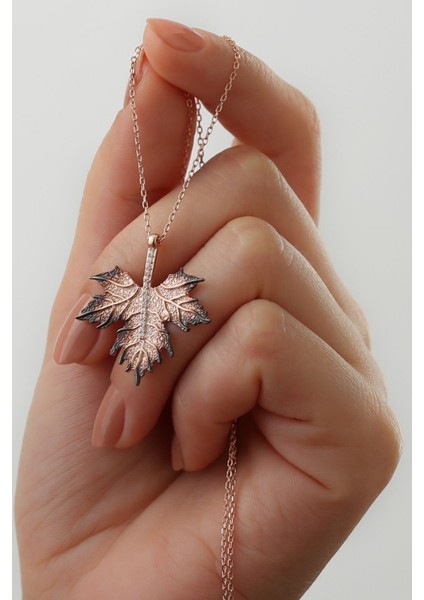 925 Ayar Gümüş Çınar Yaprağı Kolye fiyatları