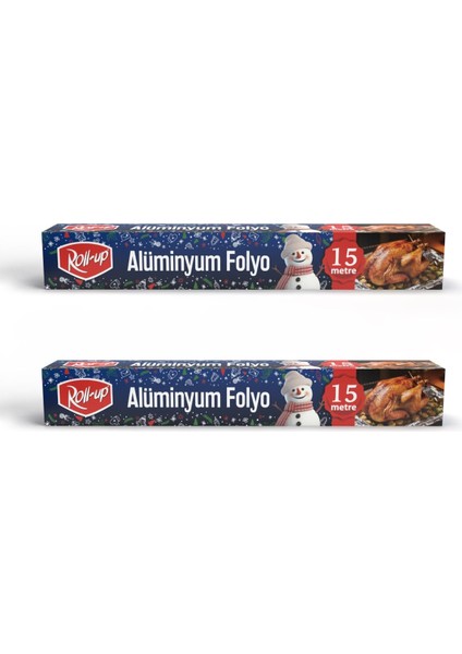 Roll-Up Kış Temalı Alüminyum Folyo 30CM x 15M 10MIC 2 Adet
