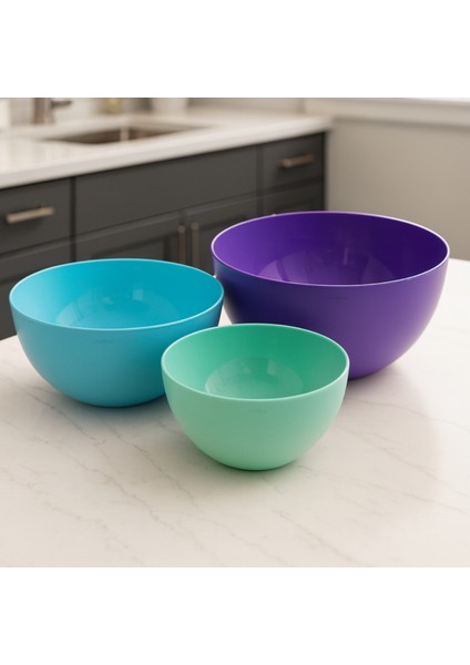 3’lü Karıştırma ve Kase Seti - 1,2l + 2,5l + 4l | Bpa Içermez Çok Amaçlı Hazırlık ve Servis Kaseleri fiyatları