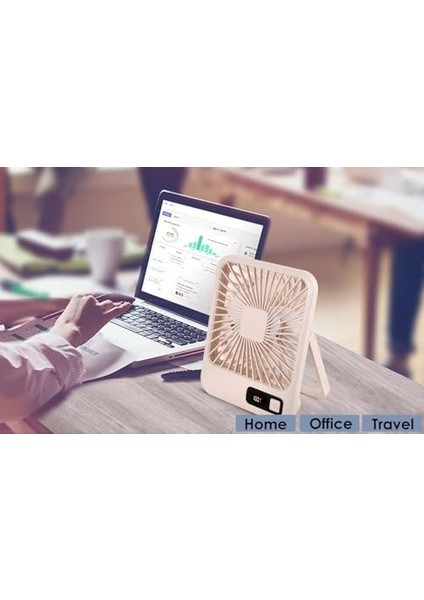 Küçük Masa, Taşınabilir USB Şarj Edilebilir Fan, 2000 Mah Pil ve LCD Ekranlı Eğimli Katlanır Kişisel Mini Fan, Güçlü Rüzgar, Ultra Sessiz, Ofis, Ev, Kamp Için 5 Hız Modu modelleri