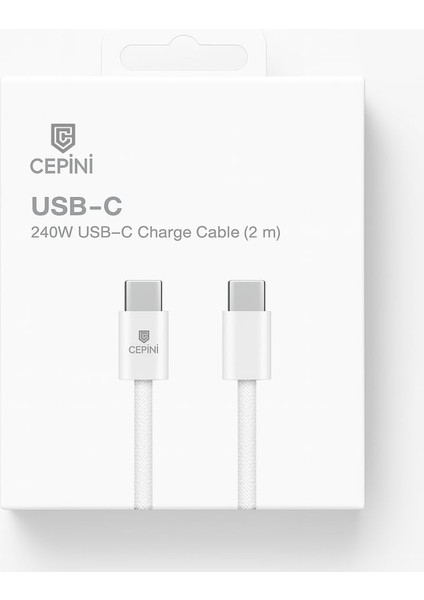 240 W Usb-C Hızlı Şarj Kablosu Premium Uzun (2m) ​​​​​​​