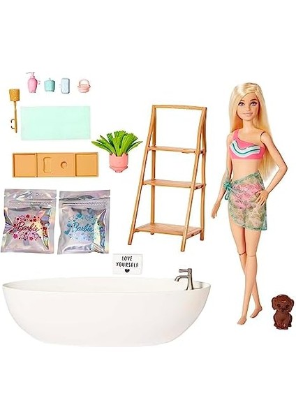 Wellness - Spa Günü Oyun Seti, Çocuklar Için Oyuncaklar, Sarışın, Renkli Konfeti Sabun ve Aksesuarları, Kişisel Bakım ve Sağlıklı Yaşam Temalı, HKT92 fiyatları