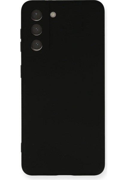 Kzy Iletişim Galaxy S21 Fe ile Uyumlu Kapak Içi Kadife Kamera Korumalı Lansman Silikon Kılıf - Siyah