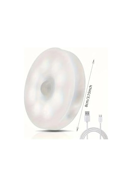 Life 2 Adet Şarjlı Kablosuz Sensörlü LED Lamba Aydınlatma MIT1173 modelleri