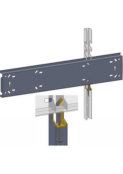Tvtech TV-4085 Televizyon Duvar Askı Aparatı, 40"-85" Inç (102-216CM) Vesa 400X400-600X400-600X500-700X500 Max 50KG/110LBS-KILITLI Sistem-Sarsılmaz-Depreme Karşı-Çocuk Kilitli - Kavisli/curved Uyumlu fiyatları