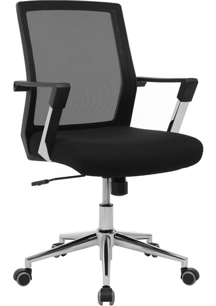 OPN83B Ofis Koltuğu, File Sırtlıklı Yönetici Döner, Döner Koltuk, Yüksekliği Ayarlanabilir Fonksiyonu Siyah, OBN83B