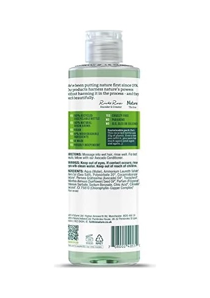 Faıth In Nature %99 Doğal Besleyici Şampuan Tüm Saç Tipleri Için (Avokado, 400 Ml) modelleri