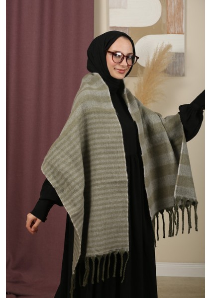 Çift Taraflı Kışlık Omuz Şalı fırsatları