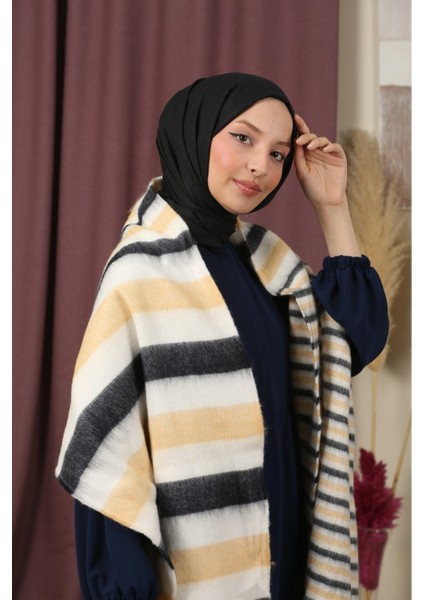 Çift Taraflı Kışlık Omuz Şalı