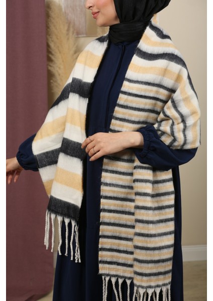 Çift Taraflı Kışlık Omuz Şalı modelleri