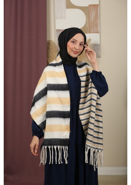 Çift Taraflı Kışlık Omuz Şalı indirimleri