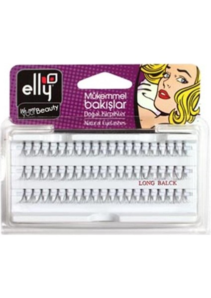 Elly Uzun Tekli Takma Kirpik 1 Paket