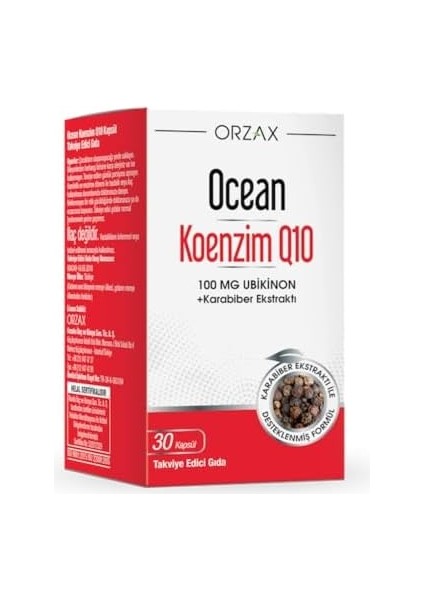 Ocean Koenzim Q10 30 Kapsül
